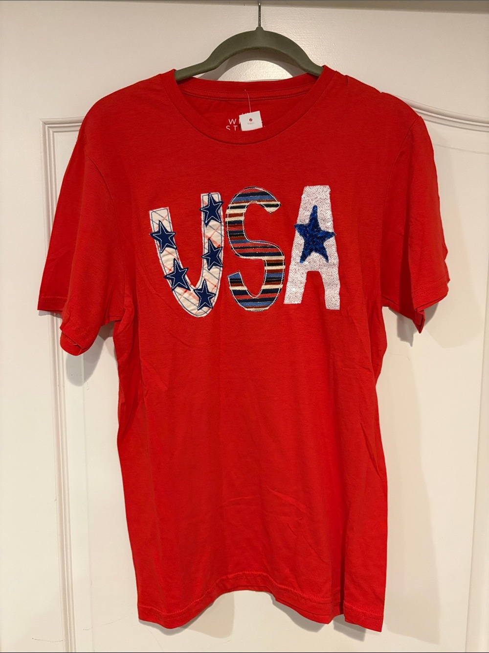 USA Appliqué Style Top